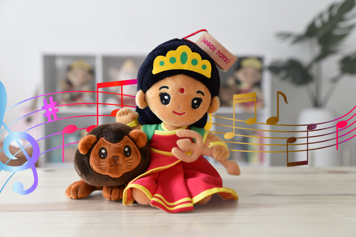Durga Devi (Mini 7 inch) Mantra Singing Plush Toy