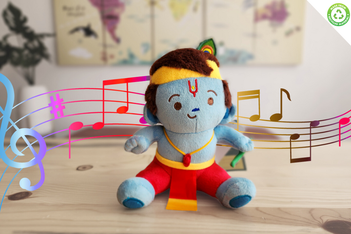 Baby Krishna (Mini 7 inch) Mantra Singing Plush Toy