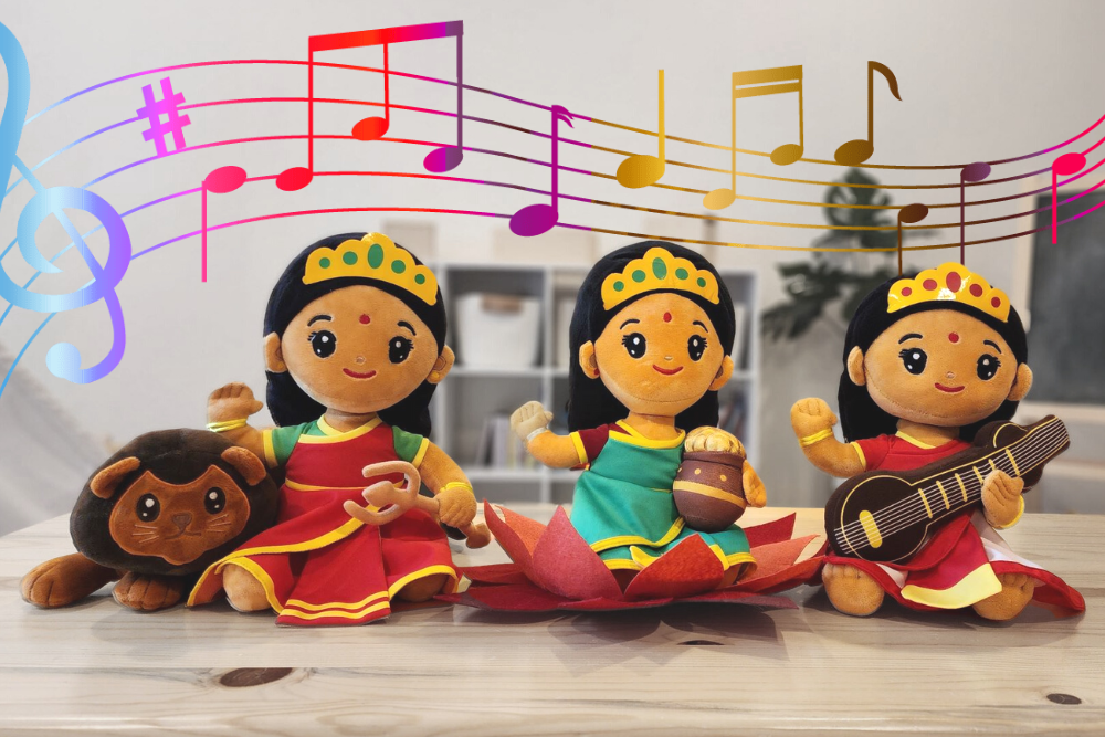Medium Devi Bundle (11 inch) Mantra Singing Plush Toys