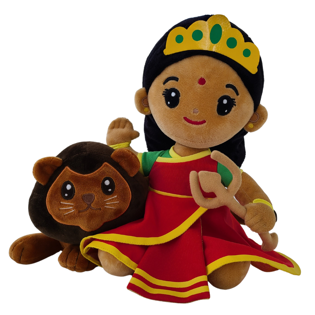 Durga Devi (Medium 11 inch) Mantra Singing Plush Toy