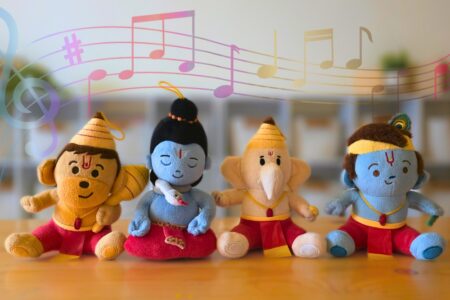 Mini Devtas Bundle (7 inch) Mantra Singing Plush Toys