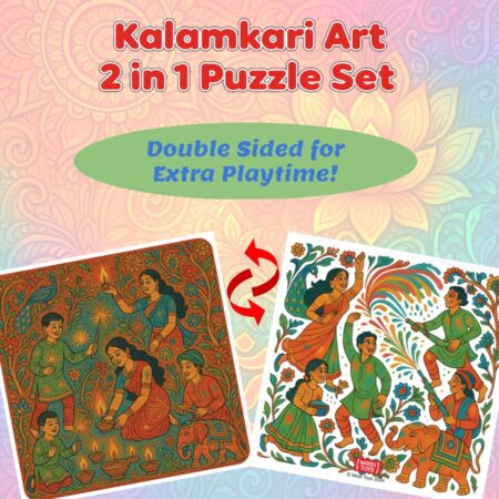 Kalamkari Art 2 in 1 Puzzle Set