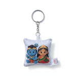 Radha Krishna Plush Keychain
